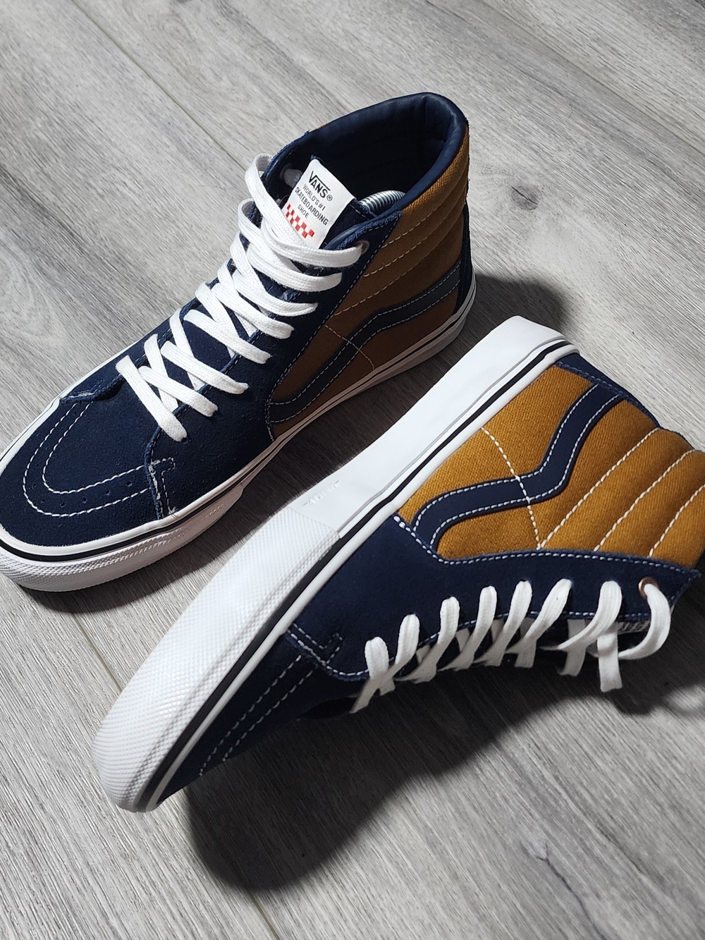 NWOT Vans X Andrew Reynolds Skate Sk8-Hi Tops Sneakers Mens Size 9.5 Womens 11